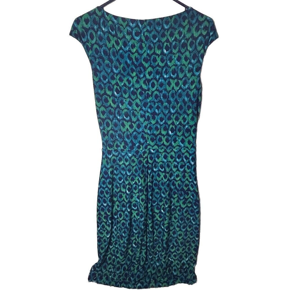 Lauren Ralph Lauren Womens twist Dress Size 10 Multicolor Geometic,Short sleeve